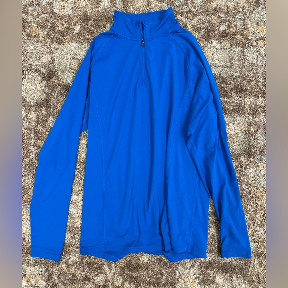 REI men’s blue medium quarter zip thin pullover